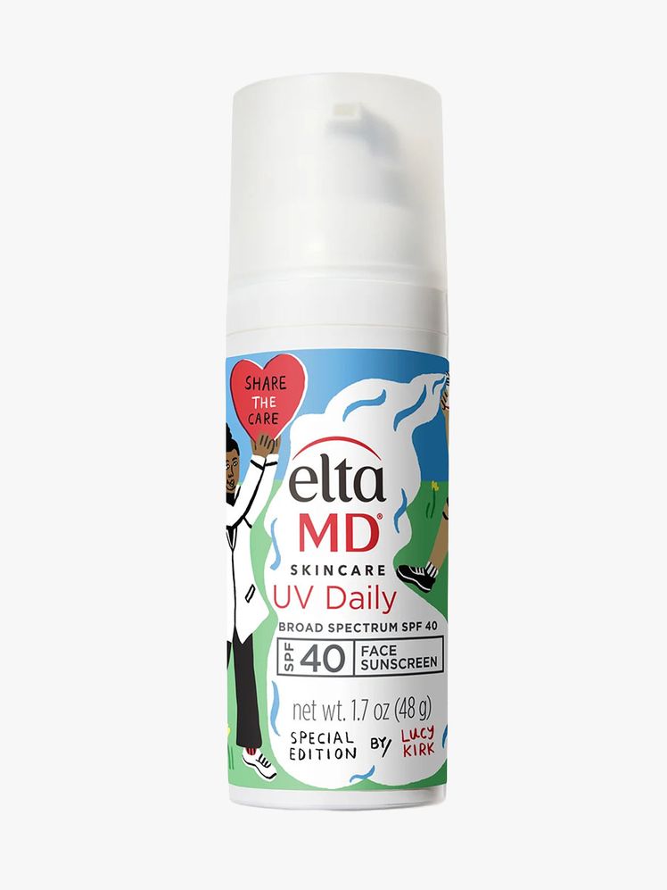 EltaMD UV Daily Limited Edition Bottle BroadSpectrum SPF 40 illustrated bottle
