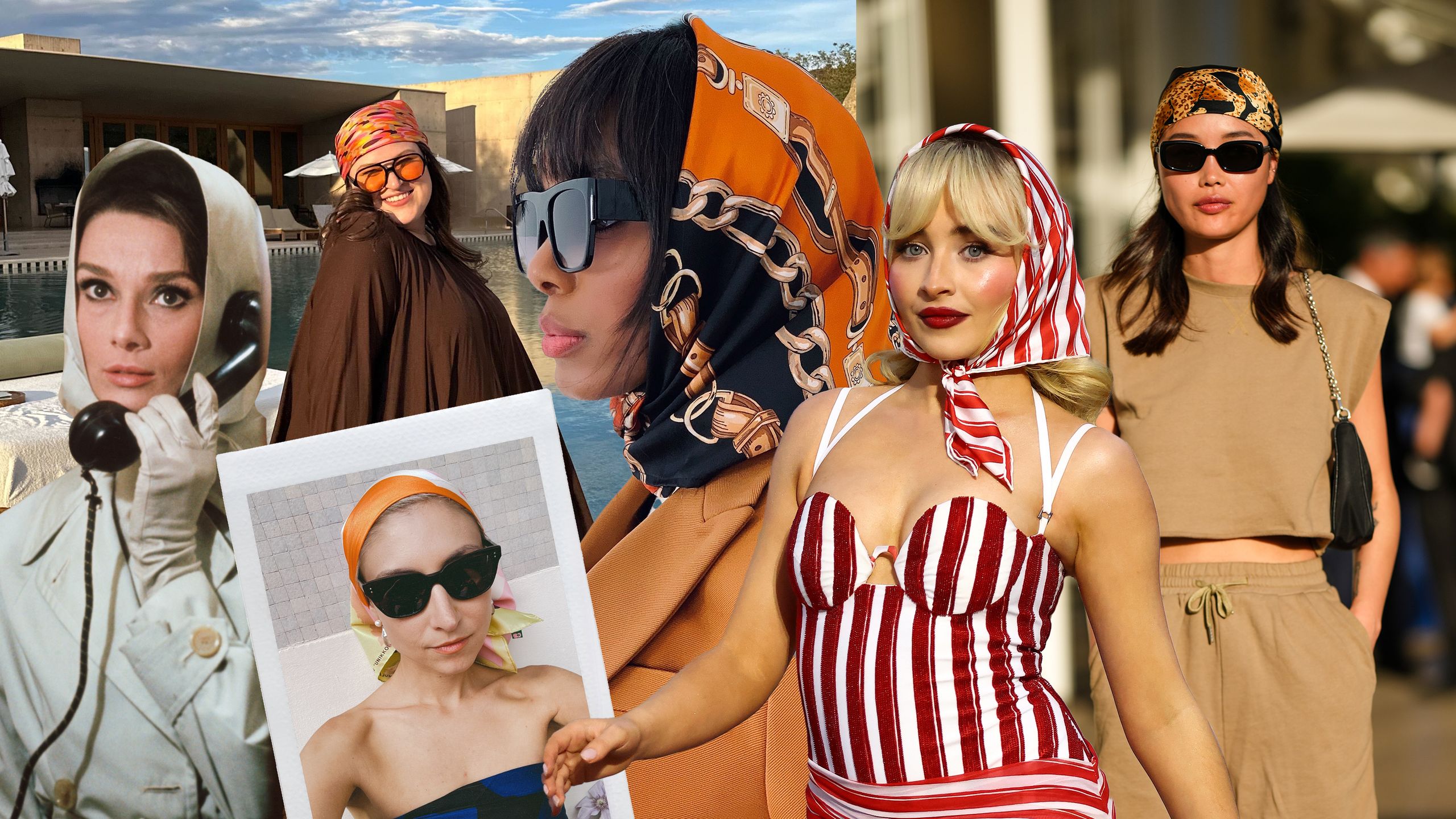 An image of six women all wearing a headscarves.