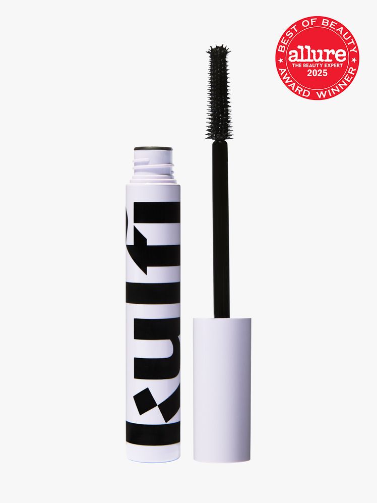 Kulfi Badi Lash Mascara lavender tube of mascara on light gray background with red Allure Best of Beauty seal in the top...