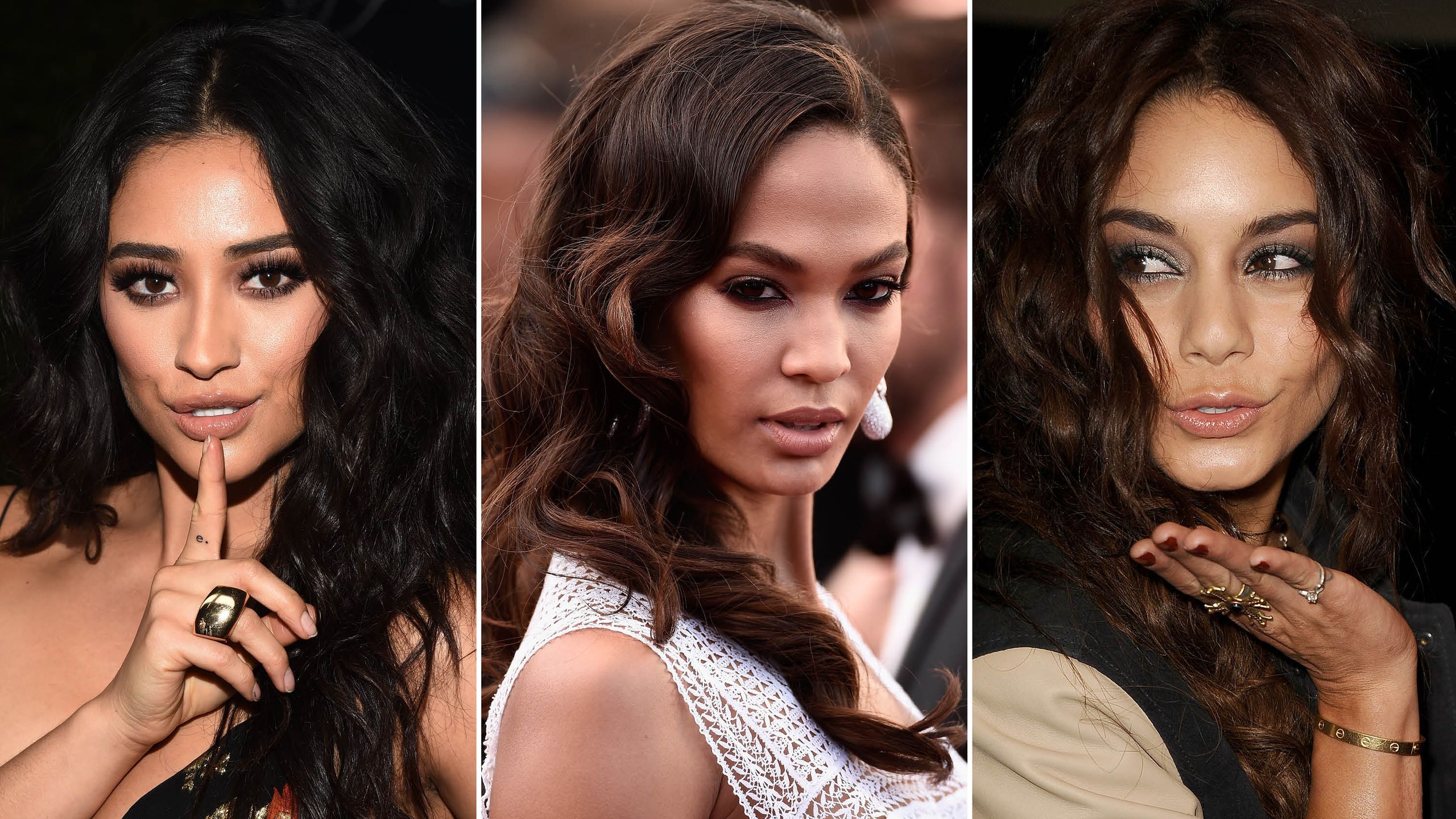 2010s smoky eye on shay mitchell vanessa hudgens joan smalls