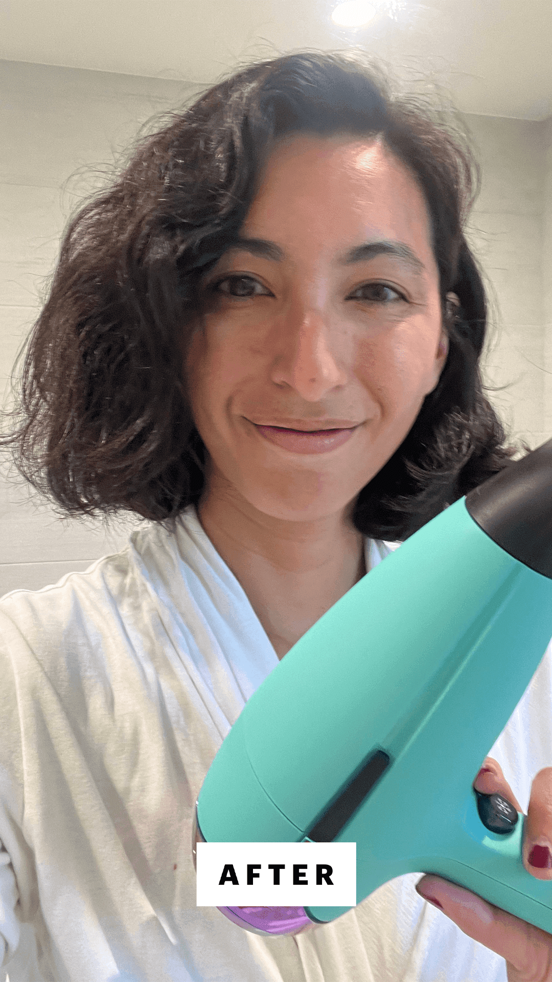 Pai after using the GHD Helios Professional HairDryer