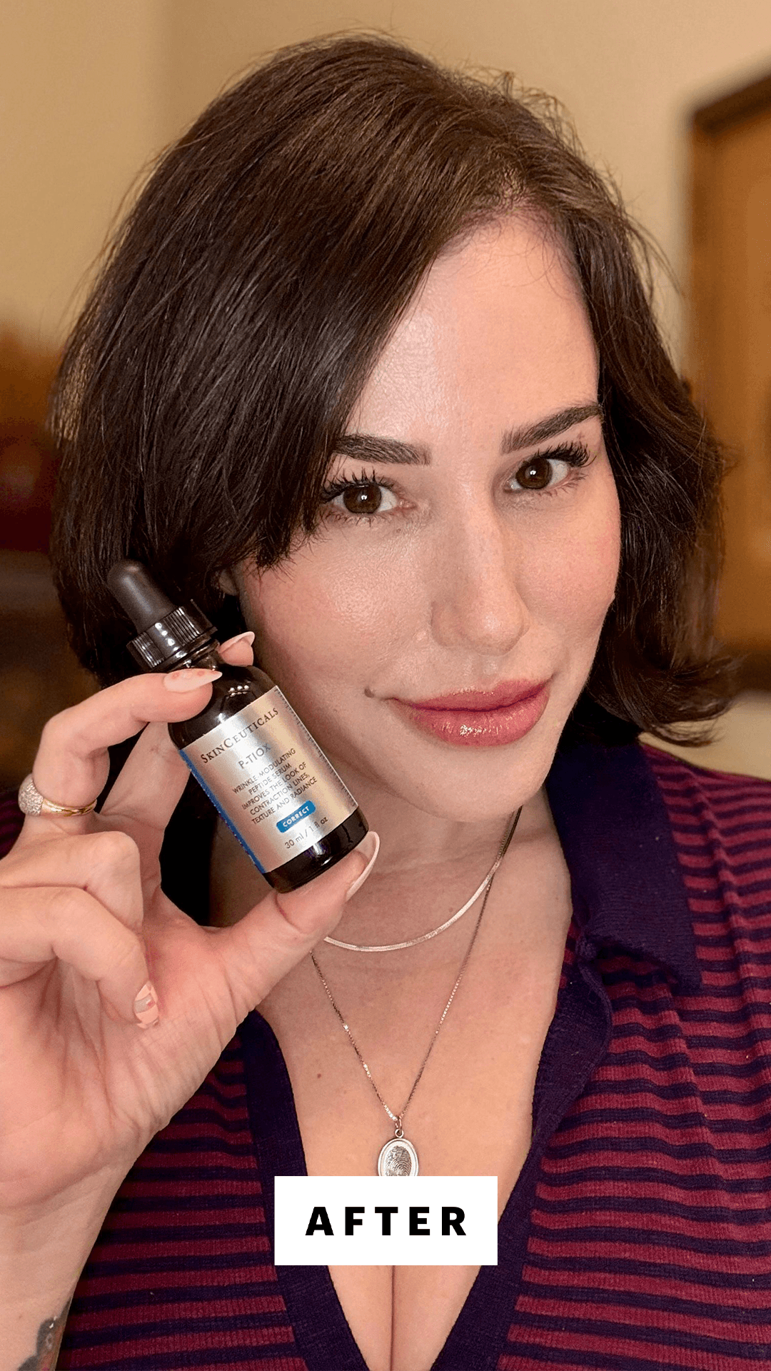 Robin after applying the SkinCeuticals PTiox